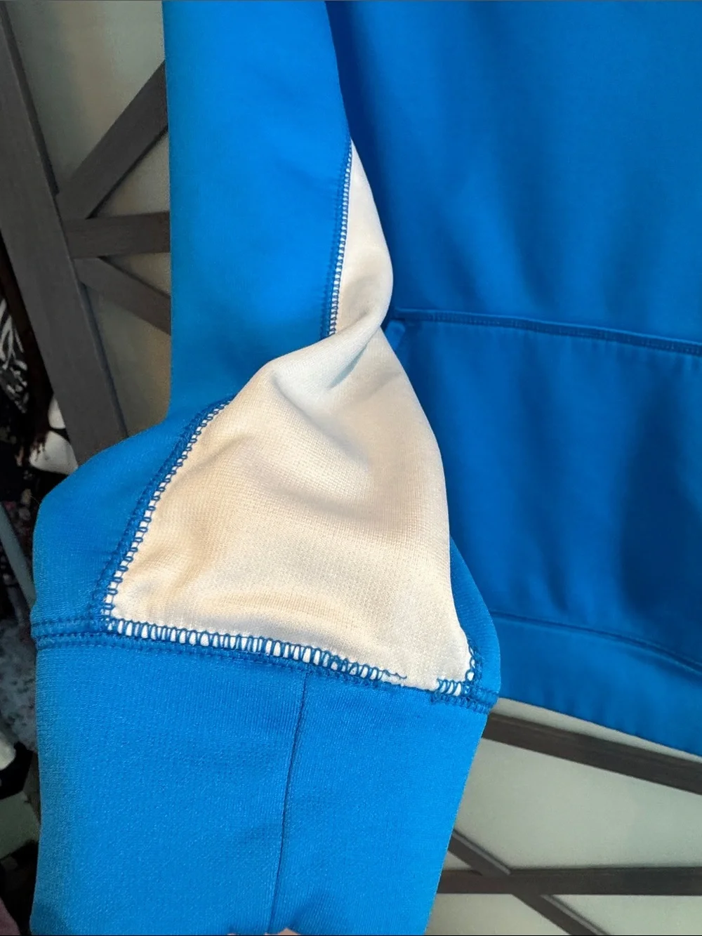 Nike Men’s Bright Blue Hoodie with White Swoosh